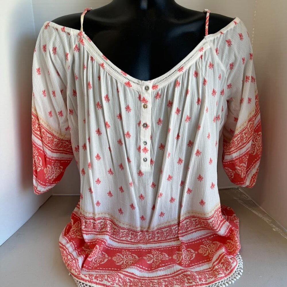 Skies Are Blue Off the Shoulder Blouse